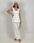 Tailleur DIAMANTE - Completo gilet con bottoni gioiello e pantalone