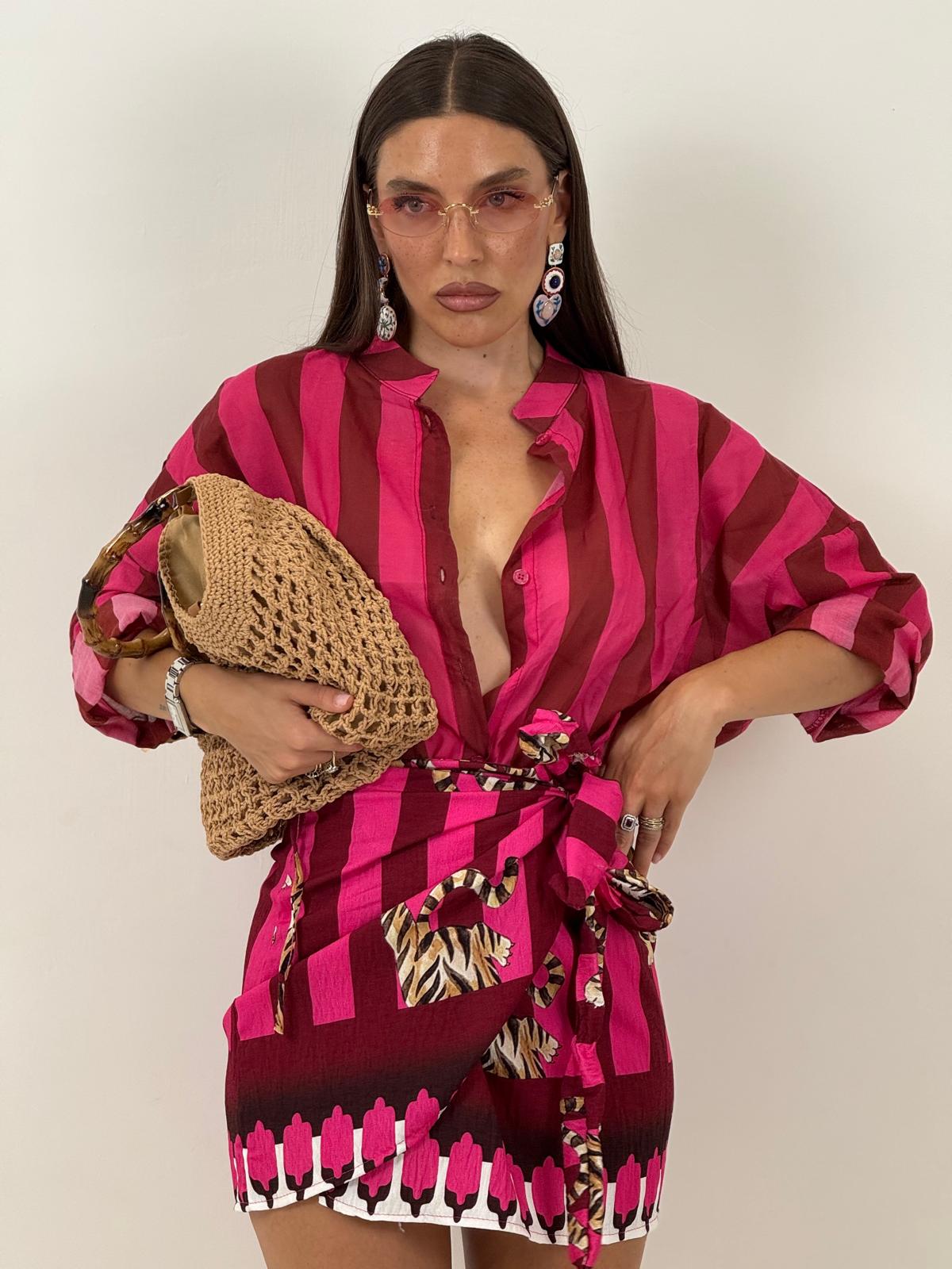 Gonna pareo TIGER FUCSIA