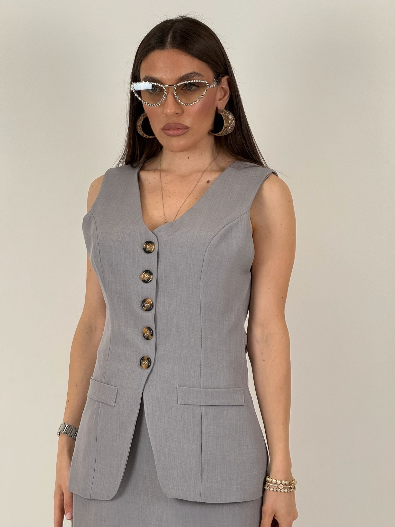 Cordset ALINA - Completo top e gonna lunga