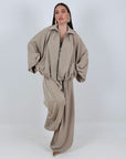 SALDO Cordset Ariane - Completo blusa con zip e pantalone