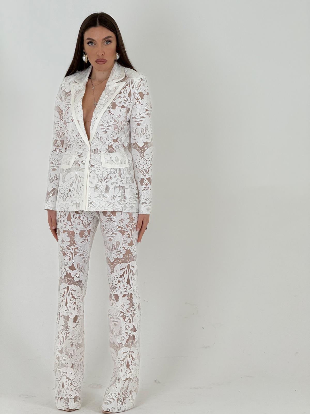Saldo Tailleur WHITY in pizzo sartoriale