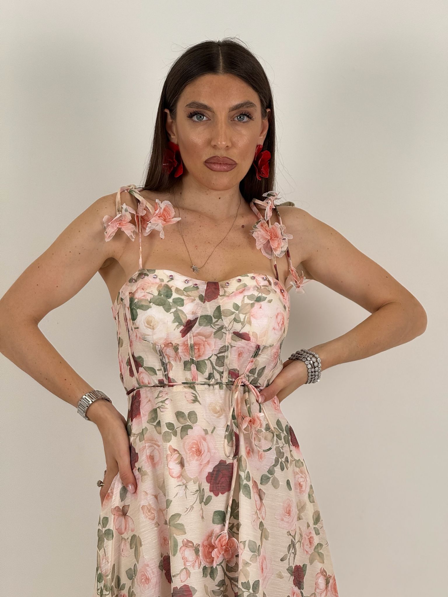 Abito INES - Abito lungo a fantasia COLLEZIONE CHIC