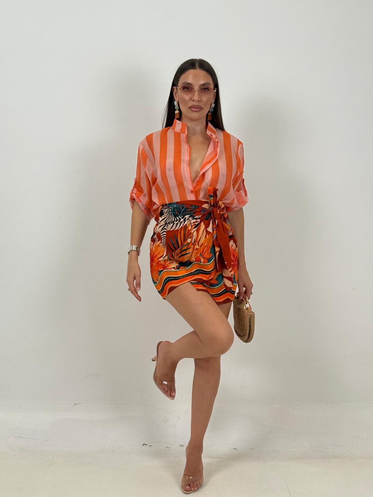 Gonna pareo JUNGLE ARANCIO