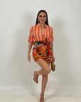 Gonna pareo JUNGLE ARANCIO