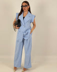 Tailleur JESSICA - Completo gilet e pantalone gessato