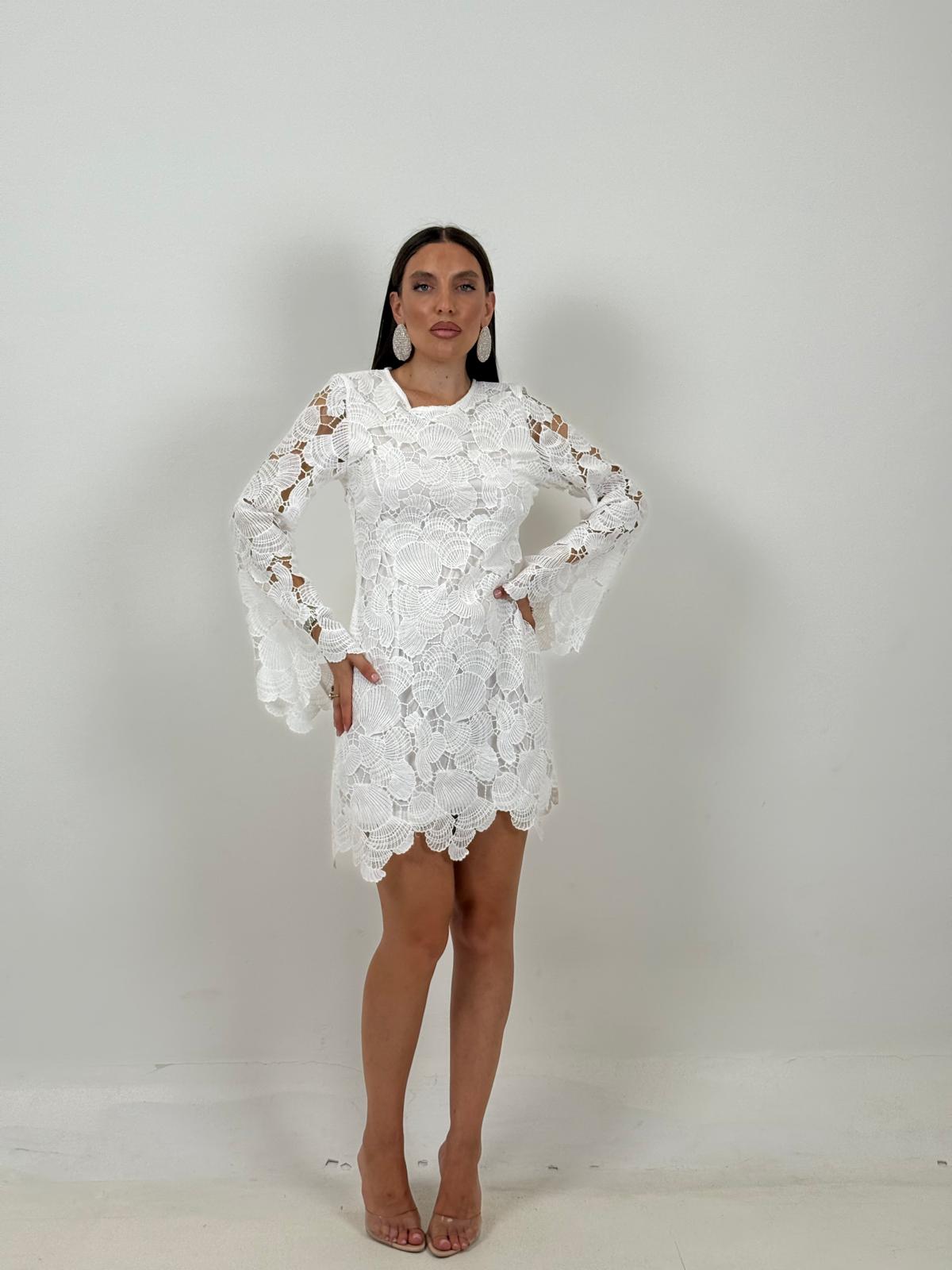 Abito VIKY - Abito corto con maniche a campana COLLEZIONE CHIC