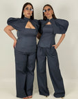 CURVY Cordset PAPY - completo blusa e pantalone