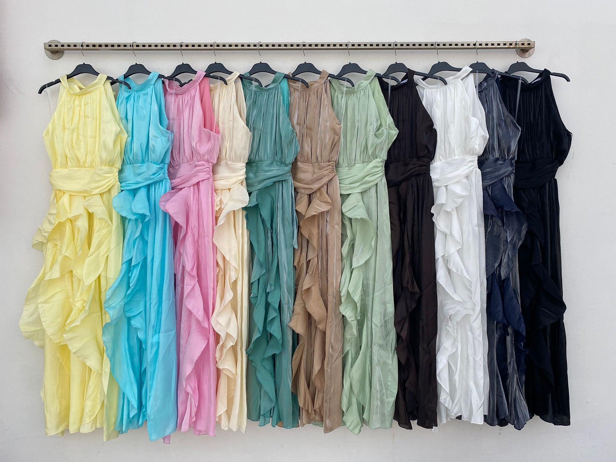 Abito FRANCIA - Abito lungo con rouche