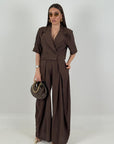 Tailleur PALMA - Completo giacca corta e pantalone gessato