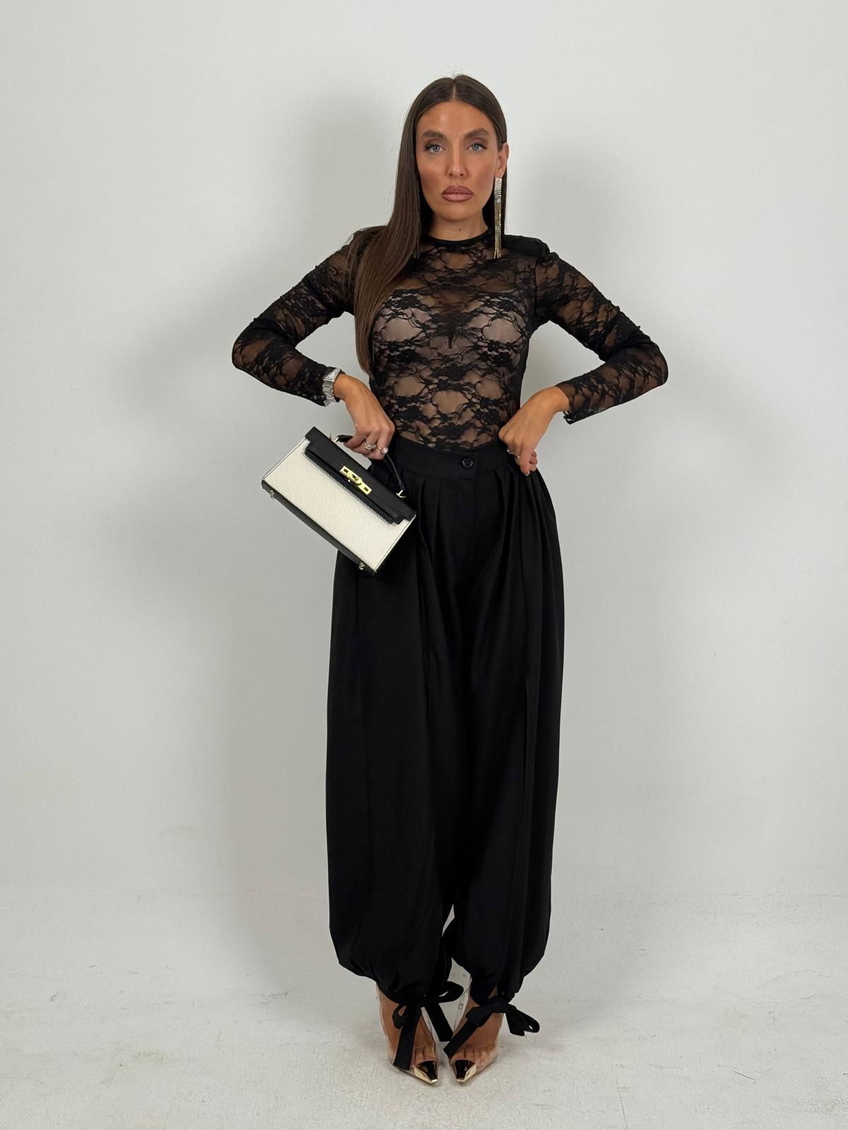 Cordset PENELOPE - Completo maglia in pizzo e pantalone