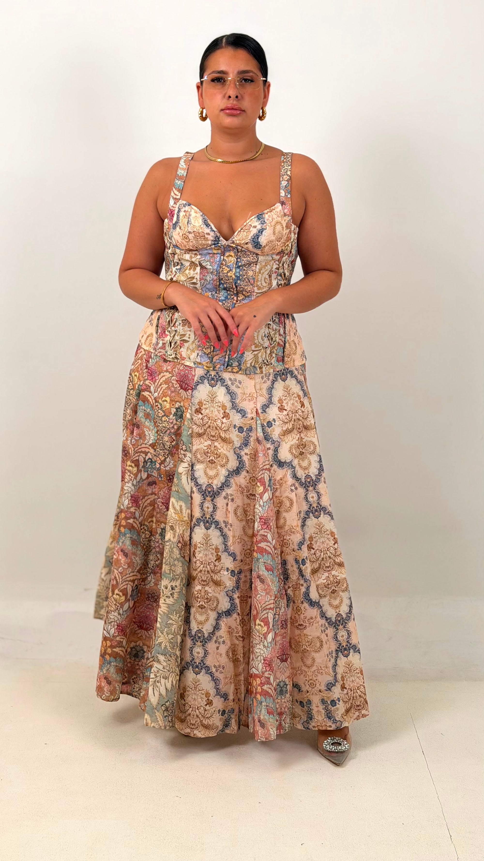 CURVY Cordset CHRY - Completo top e gonna lunga COLLEZIONE CHIC
