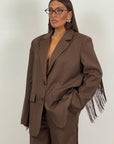 Tailleur ANGEL - Completo giacca con frangia e pantalone