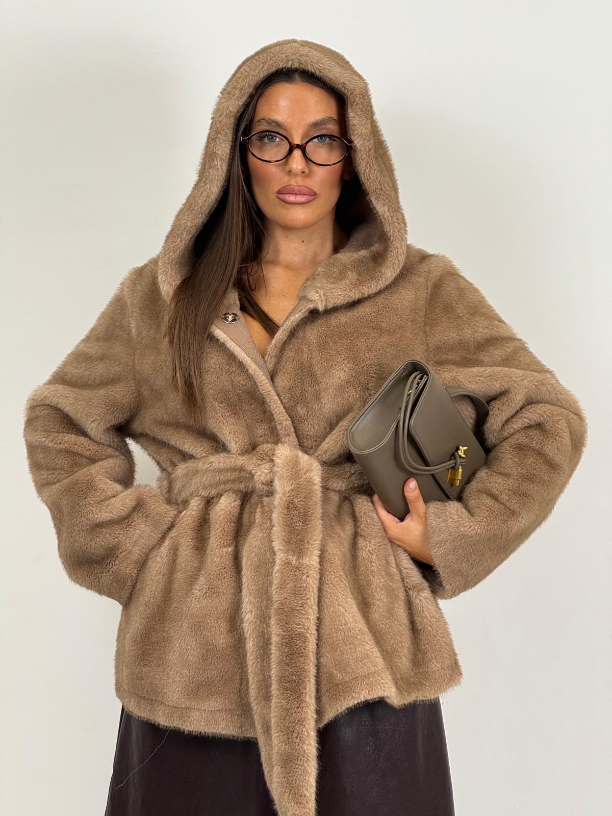 Pelliccia SISSY - Eco pelliccia modello accappatoio