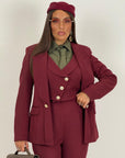 Tailleur LILIANA - Completo sartoriale 3 pezzi, giacca gilet e pantalone
