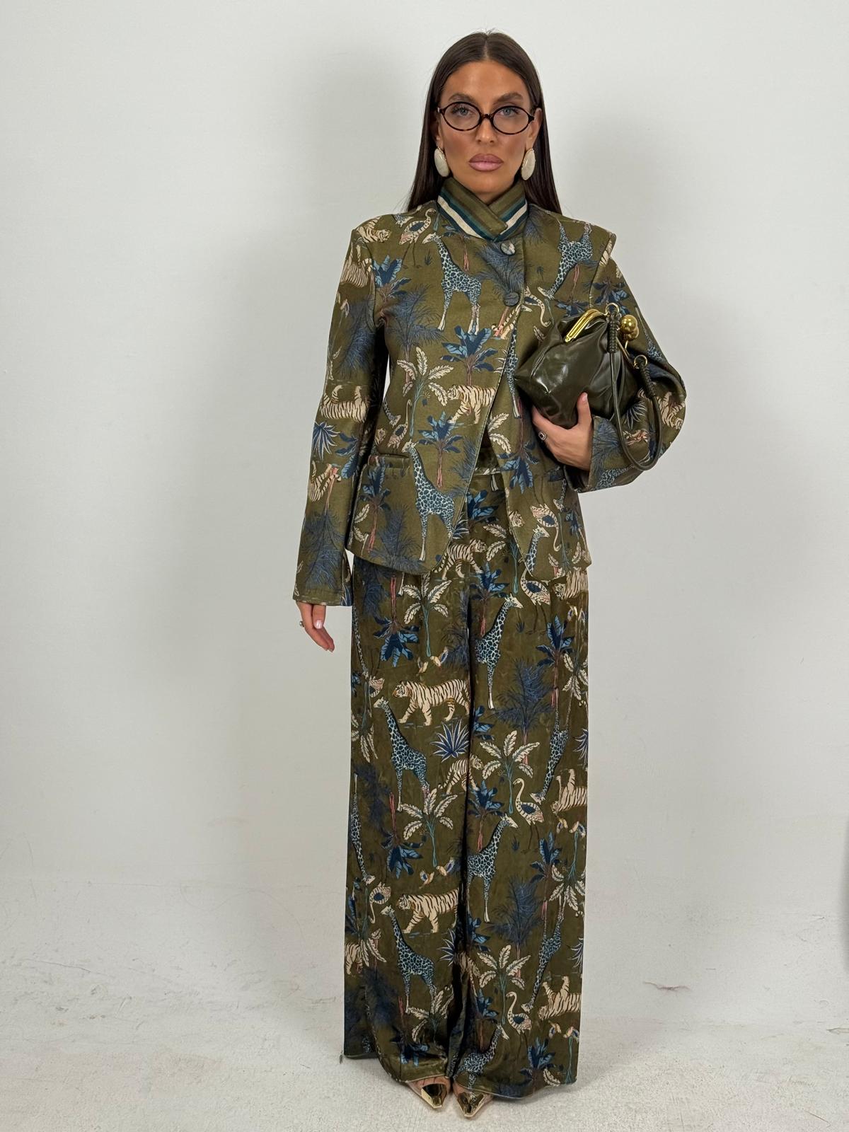 Cordset TASMANIA - Completo giacca e pantalone a fantasia