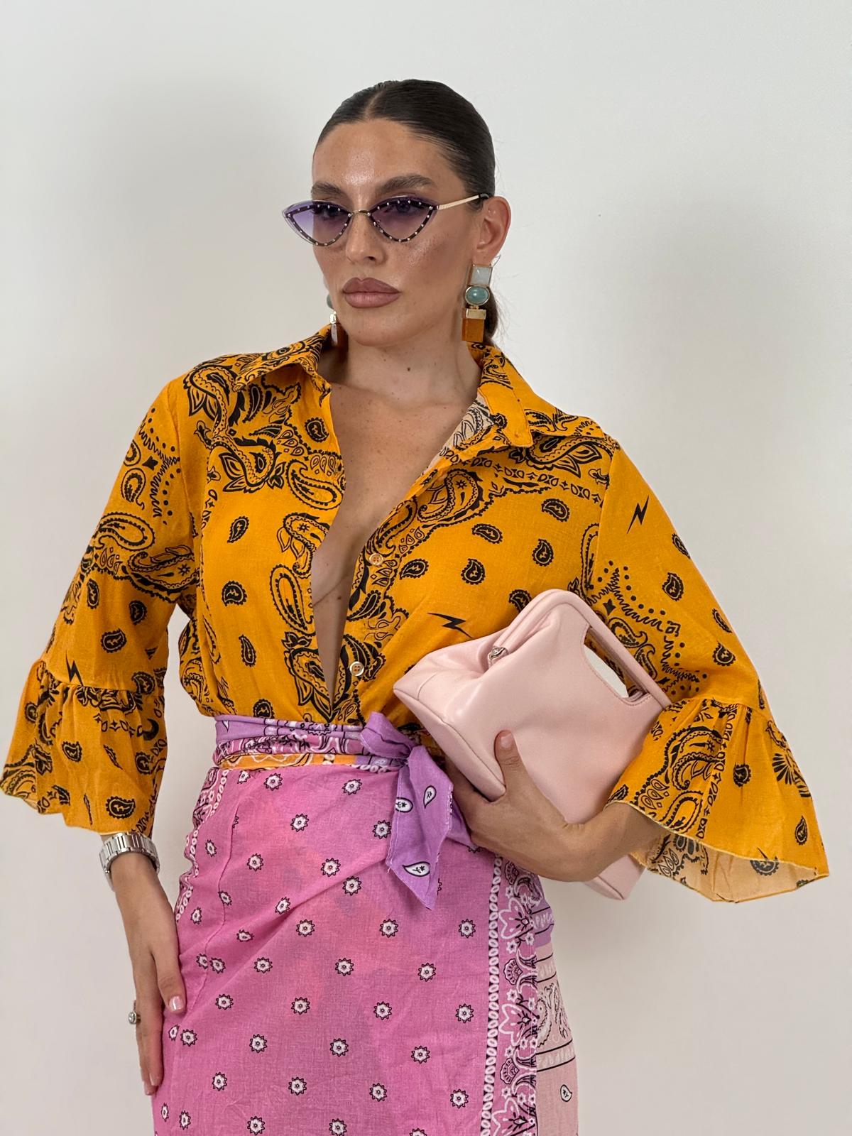Camicia a fantasia TROPICAL