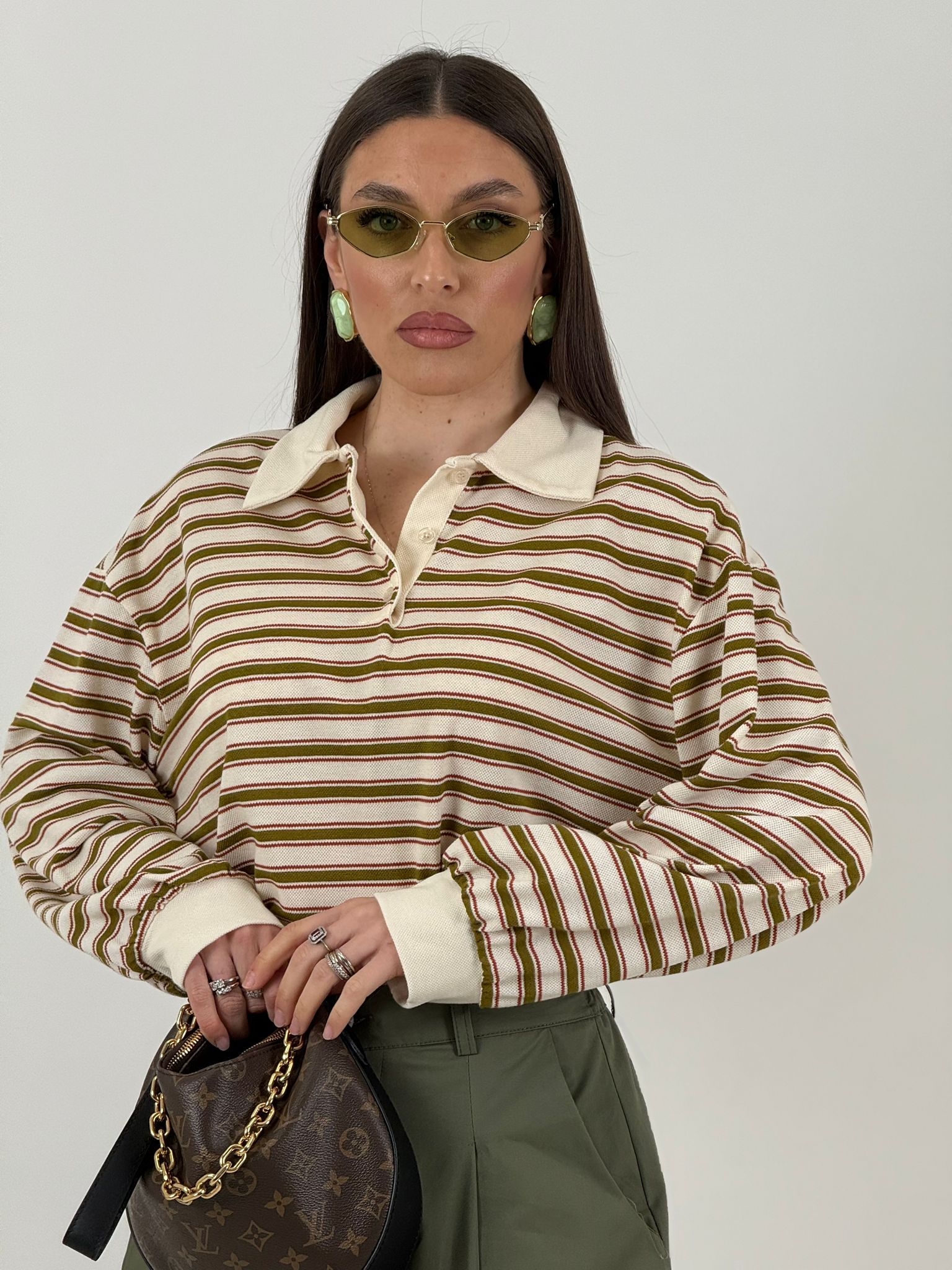 Polo ALFREDA - Polo fantasia a righe