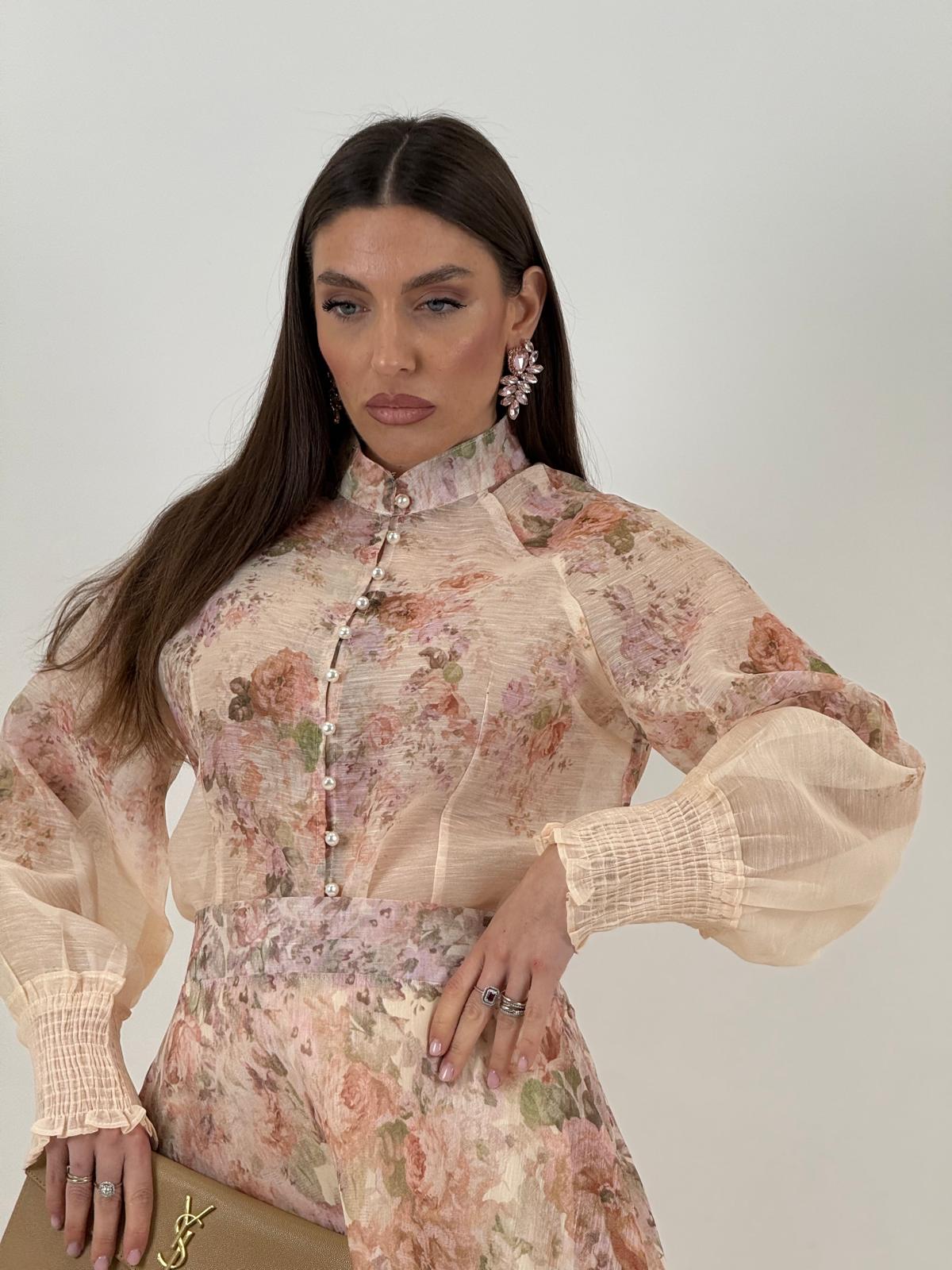 Cordset ROSARIA - Completo camicia e gonna lunga a fantasia - COLLEZIONE CHIC