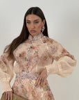 Cordset ROSARIA - Completo camicia e gonna lunga a fantasia - COLLEZIONE CHIC