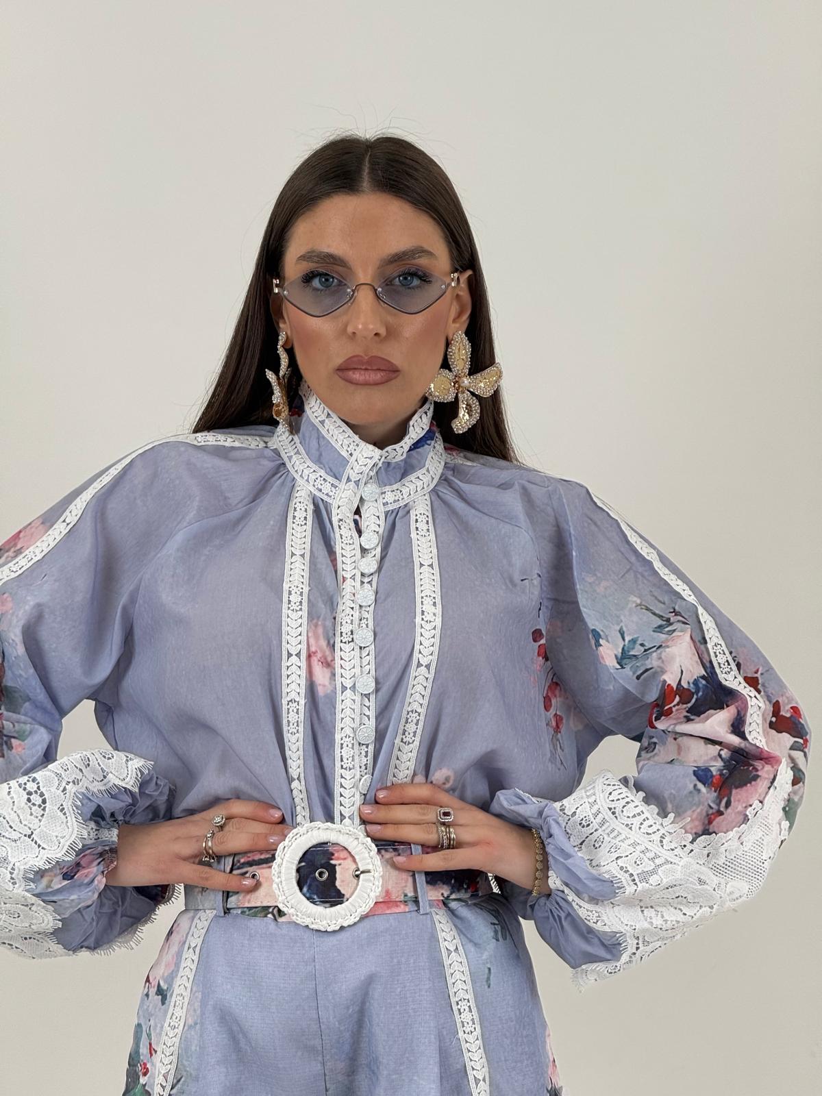 Cordset VIOLETTA - Completo camicia e pantaloncino - COLLEZIONE CHIC