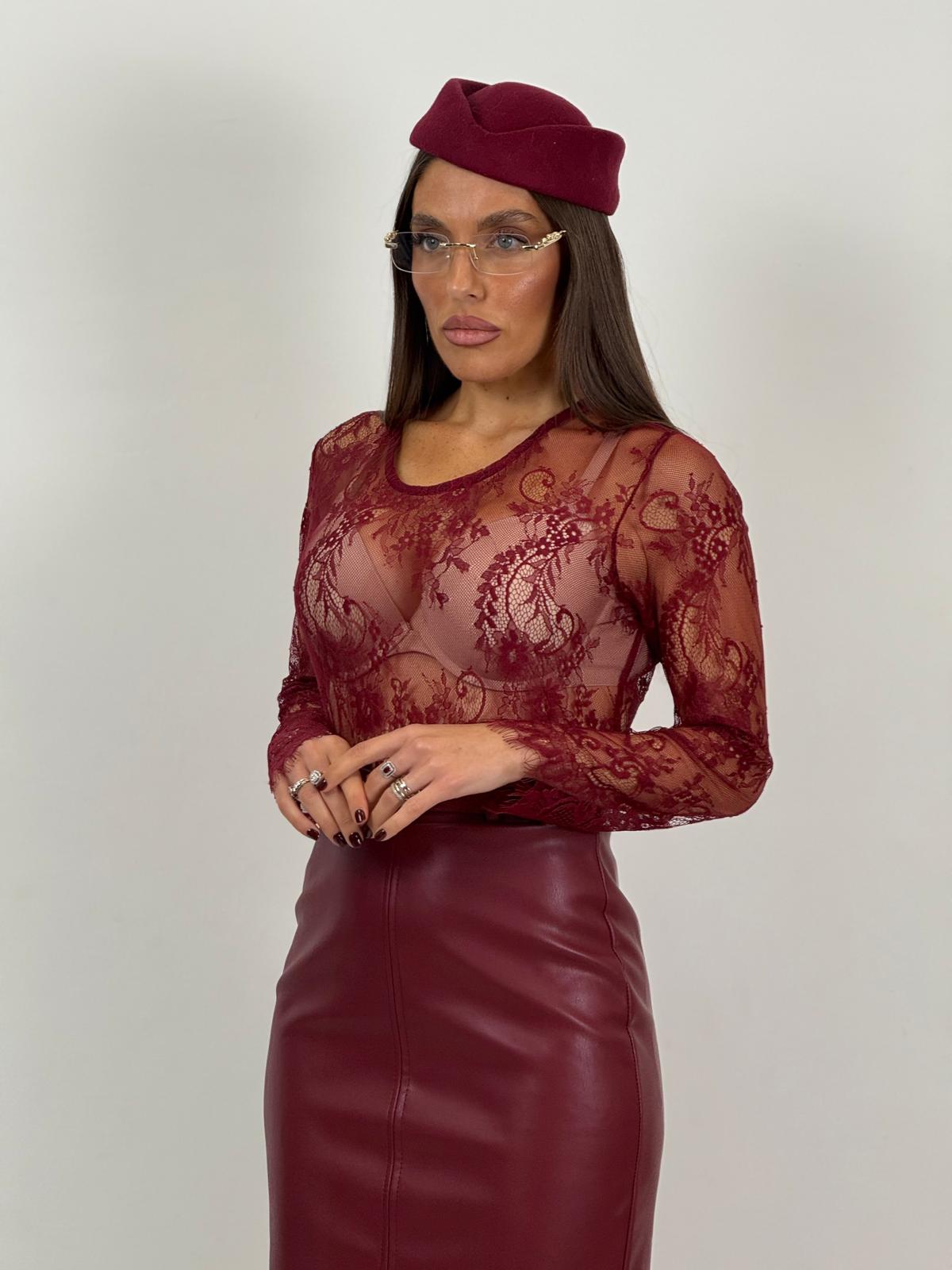 Maglia DANIELA in pizzo francese
